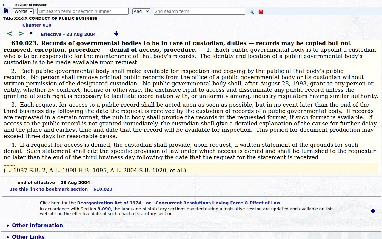 Schuyler County court record request process under Missouri law