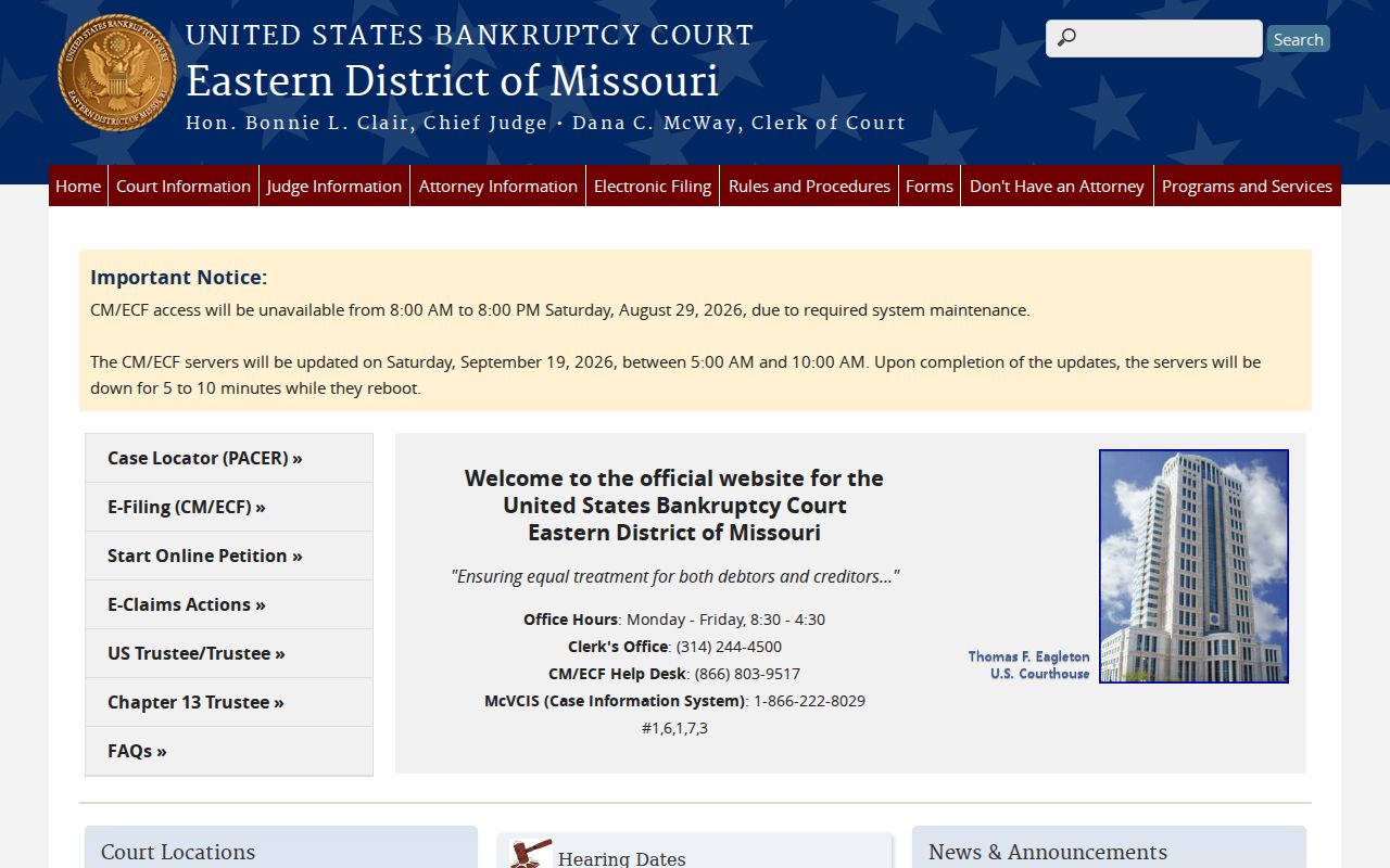 Downing court records federal bankruptcy court source