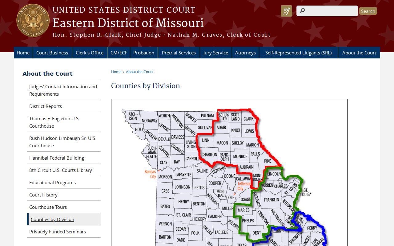Queen City court records federal district counties reference